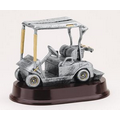 Golf Cart Resin Sculpture Award on Rosewood Base